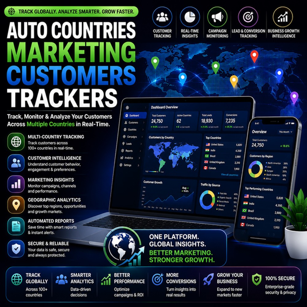 Auto Countries Marketing Customers Tracker preview